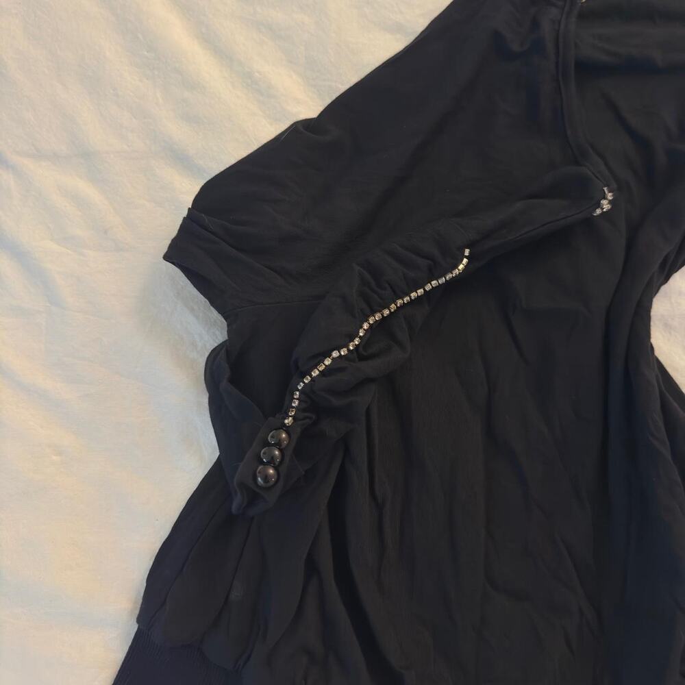 Black‎ y2k shirt with diamond - Picture 2 of 4